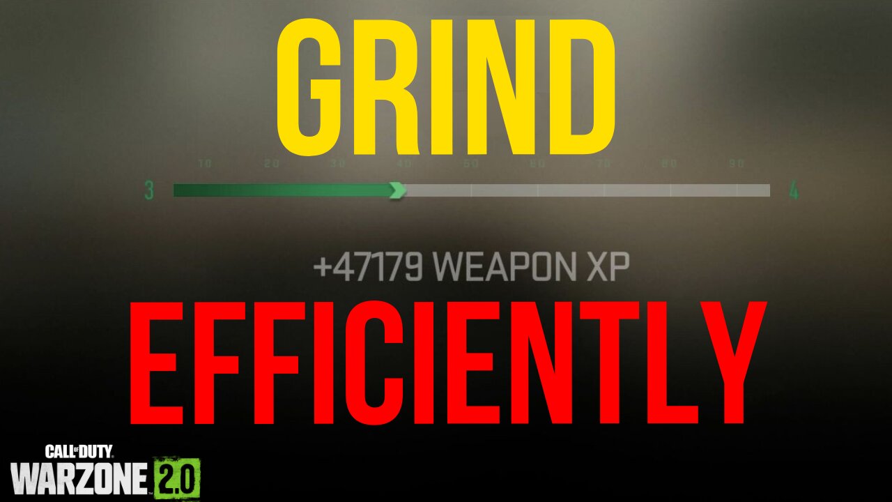 The MOST EFFICIENT way to grind weapon XP | Call of Duty Warzone 2.0