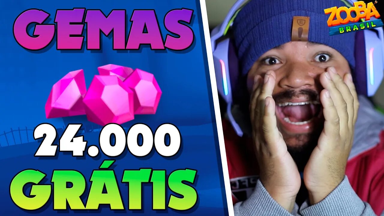 NÃO SEI EM QUE GASTAR 24.000 GEMAS QUE GANHEI GRÁTIS! ZOOBA: Jogo de Batalha Animal