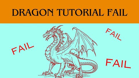 Tutorial On 'How To Draw A Dragon' FAIL! - Adventure Through Art