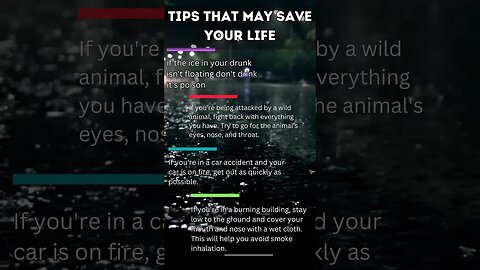 Tips that may save your life #shorts