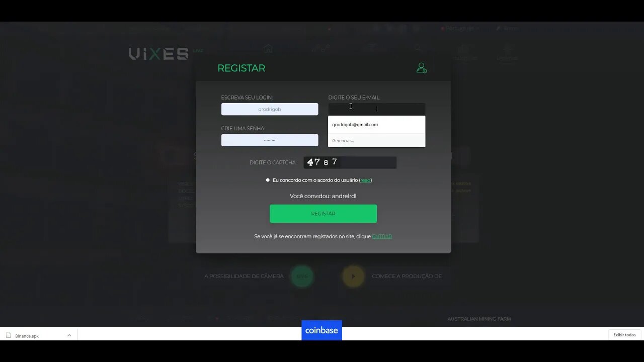 Finalizado - Mineradora - Vixes - Ganhe $3 para minerar - Rev 0.1
