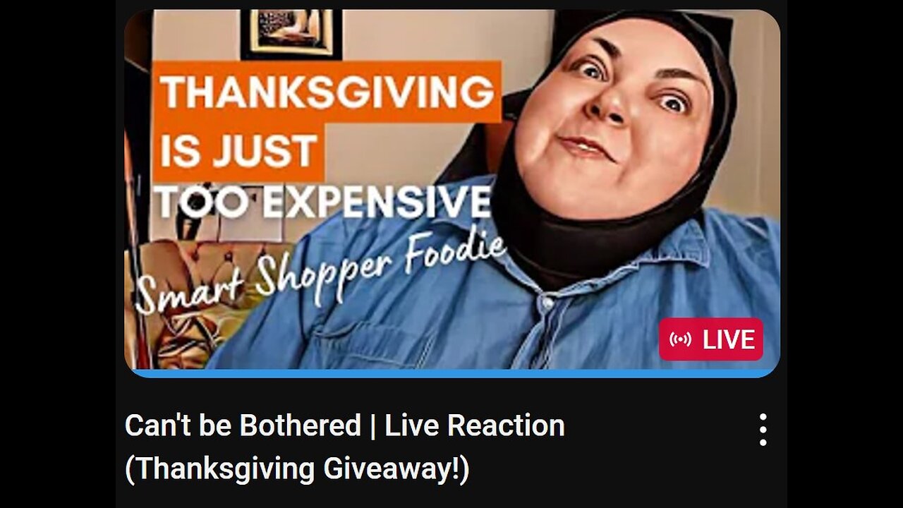 11-28-2024 The YouTube Underground "Can't be Bothered Thanksgiving Giveaway" w/ live chat