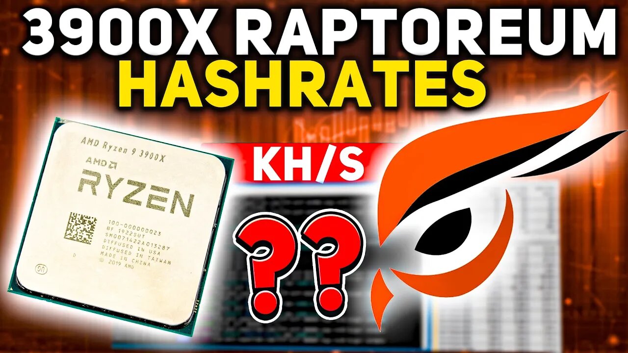 CPU MINING 2021 | 3900x Raptoreum Hashrates