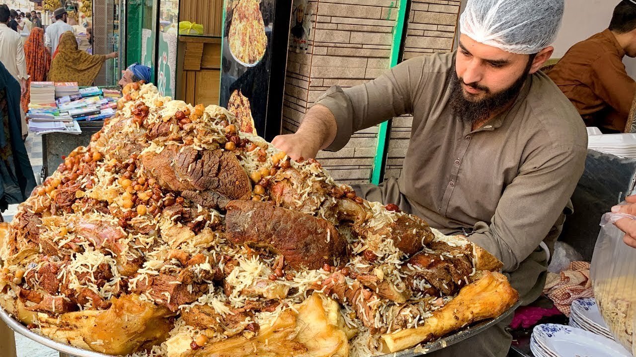 Peshawari Kabuli Pulao | Afghani Zaiqa Chawal| Street Food Peshawar