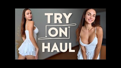 [4K] Transparent Elegance | Sheer Try-On Haul 2024