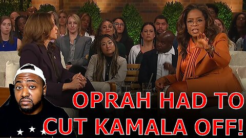 Oprah CUTS OFF Kamala Harris As She GOES INTO Word Salad To Answer SIMPLE Question From Audience!