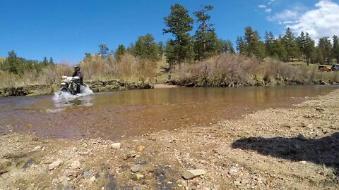 Dual Sport Day - Water crossing!