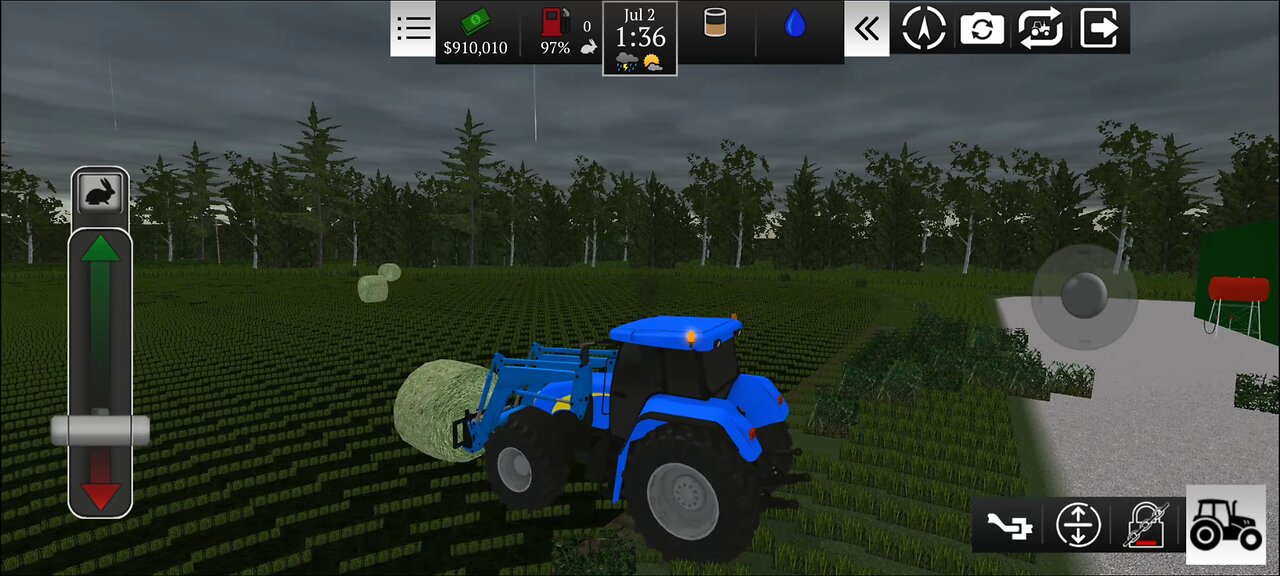 Farming USA 2 - buying hay tedder and New Holland TS125A