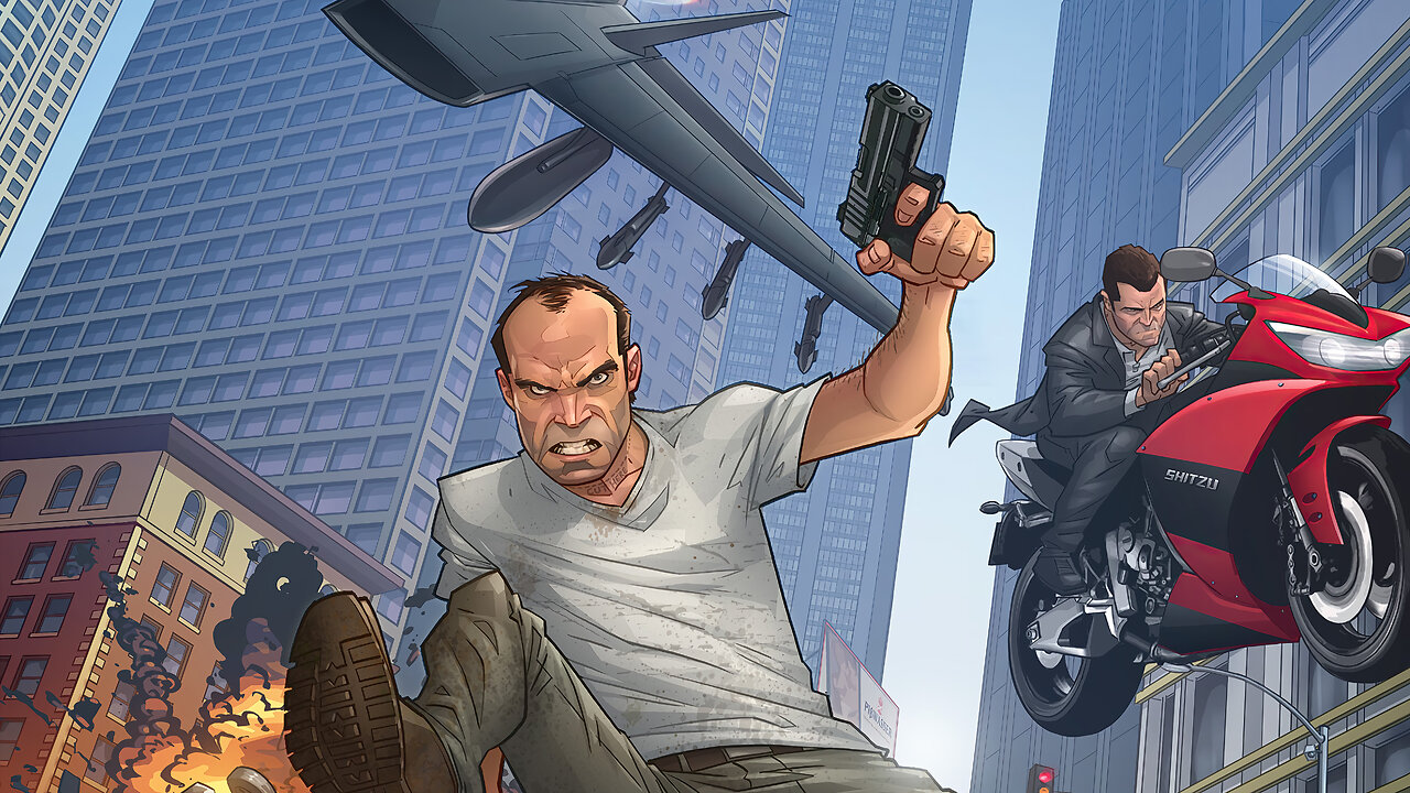 Deadly Accuracy: Trevor Takes Down Bikers with One Shot in GTA V #explore #gaming #shorts