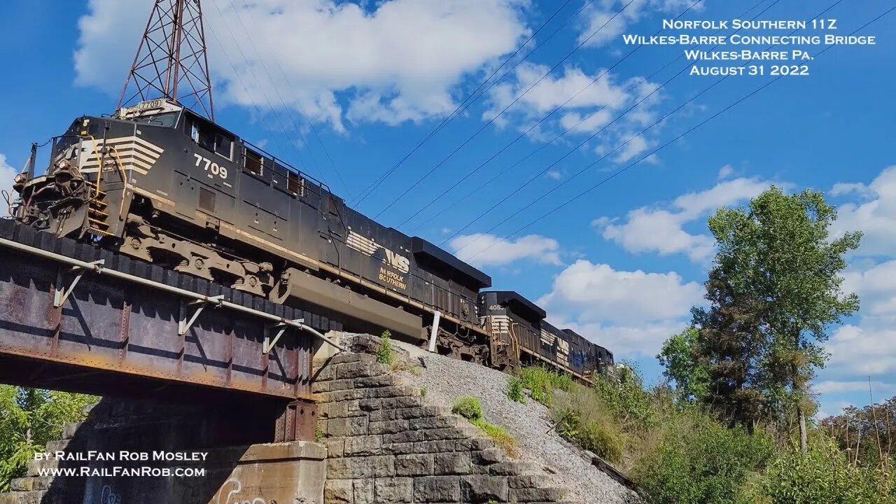 Last Train of August! Norfolk Southern 11Z at Wilkes-Barre Pa. #NS11Z #WilkesBarrePa #railfanrob