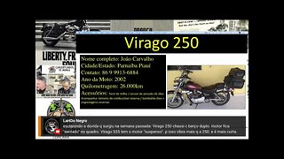 Rolou no Classificados: Moto Custom mais Barata. Virago 250 muito barata