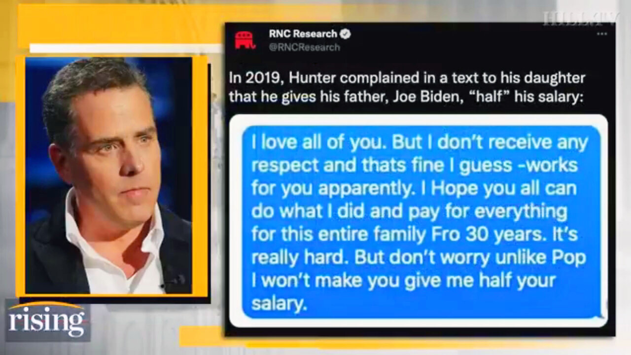 Hunter Says 50% To The Big Guy Text To Daughter