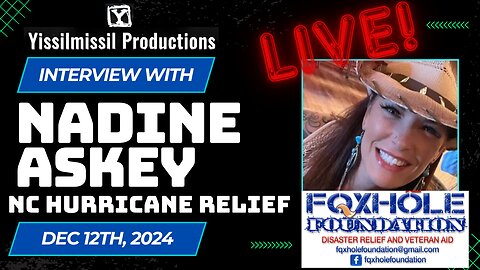 LIVE Interview w/ Nadine Askey - North Carolina Hurricane Relief