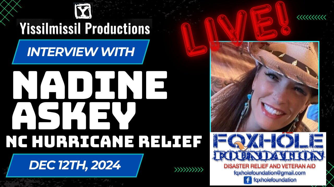 LIVE Interview w/ Nadine Askey - North Carolina Hurricane Relief