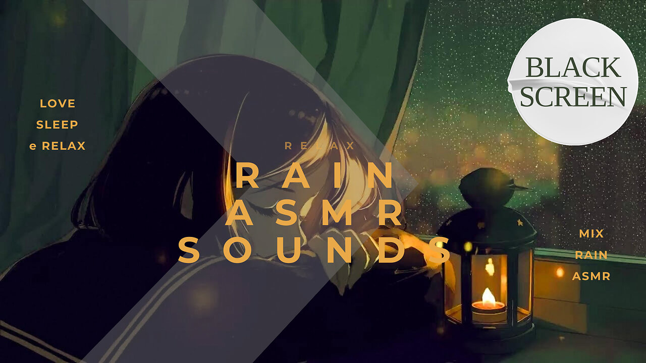 ASMR and RAIN sounds, for sleeping and relaxing, rain sounds