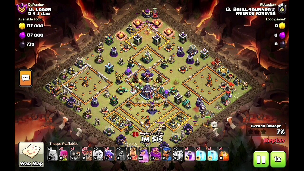 Destroying Town Hall 15 with my Town Hall 13 army(not fully upgraded). @Clash_of_Clans