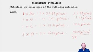 Calculating Molar Mass From a Molecular Formula.