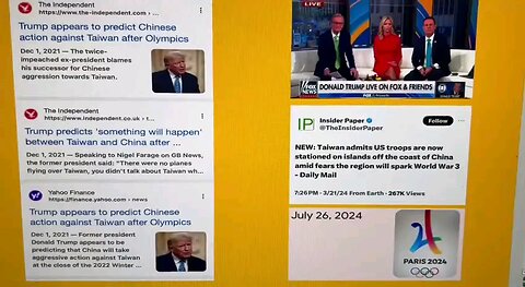 China To Invade Taiwan After The Olympics-Looks Like Trump Was Right