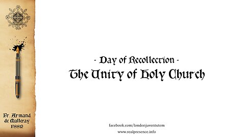 The Unity of Holy Church