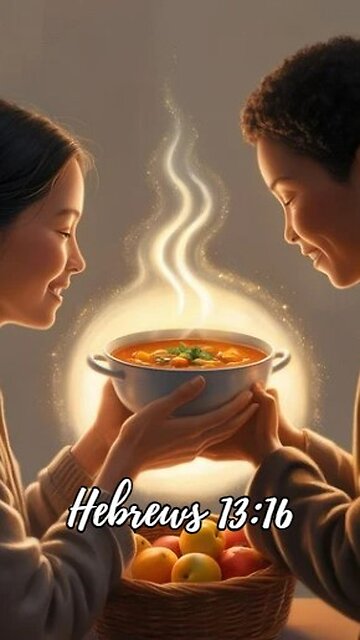 Hebrews 13:16 - And do not forget to do good and to share with others, for with such sacrifices...