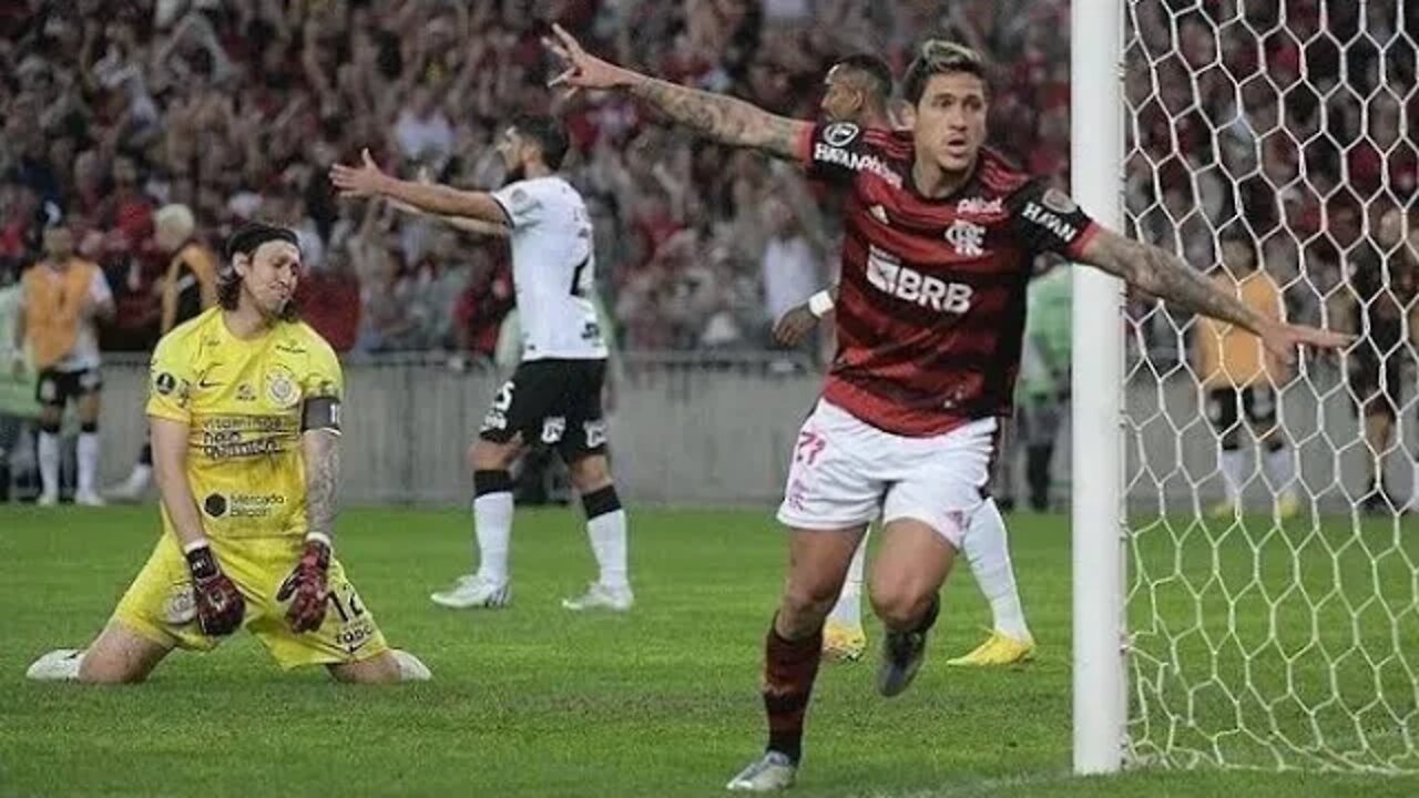 Flamengo x Corinthians/ Libertadores / Gol Pedro / AssistĂȘncia Arrascaeta