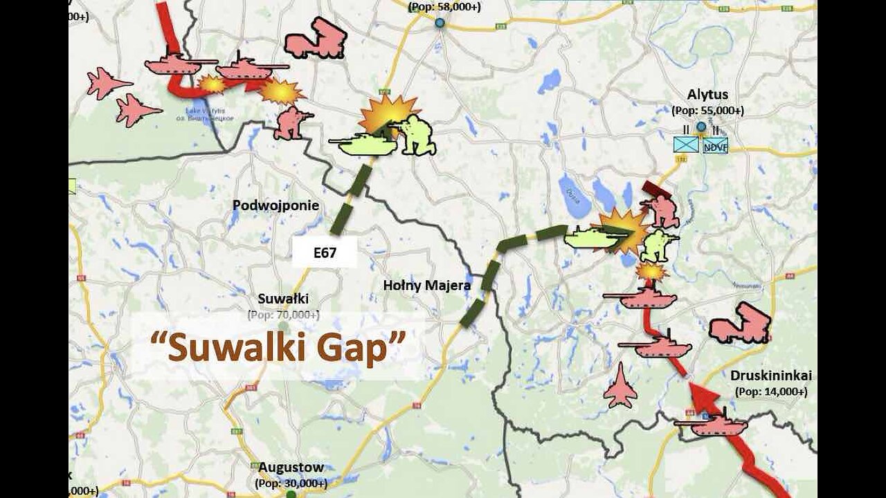 Suwalki Gap Flight. Belarus Military Training Areas