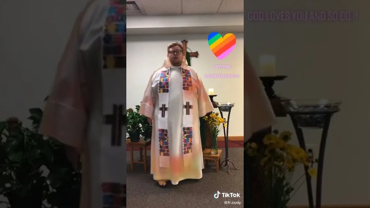 Priest wishes you a Happy Pride Month! 🌈🌈🌈 #pride #lgbt #shorts