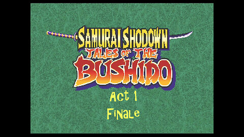 Samurai Spirits RPG act 1 finale (neogeo)