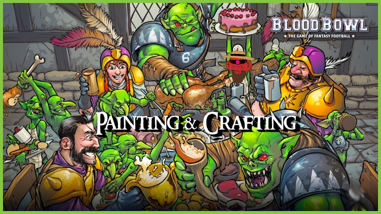 Painting a Black Orc Blood Bowl Team and playing Blood Bowl 3 on PC