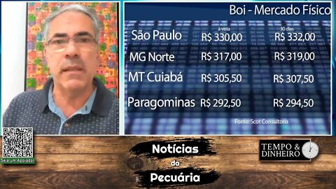Boi gordo a R$330@ em SP e pressionado em outras regiões