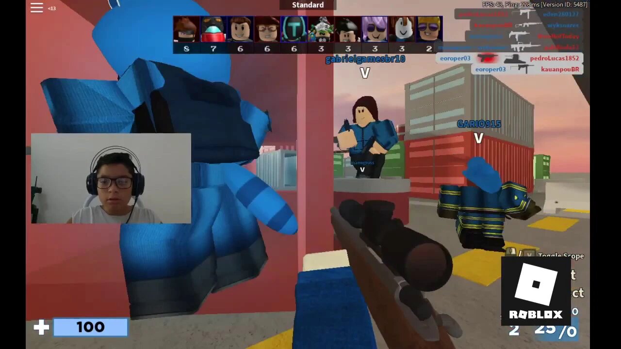 Live game play de Roblox Arsenal - Eoroper123