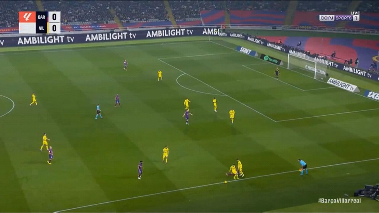 مبارە نارریە 🔥🔥🔥برشلونە 3 فیاریال 5