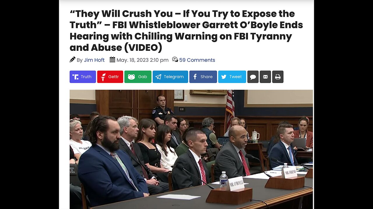 FBI CIA Taxpayer Funded Domestic Terrorists Whistleblowers Attacked By Demonic Democrats At Hearings