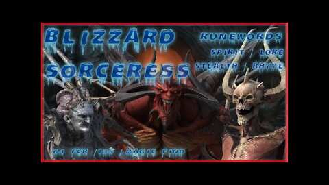 D2R Blizzard Sorc Part 6 Nightmare Mephisto Baal Cow Runs!