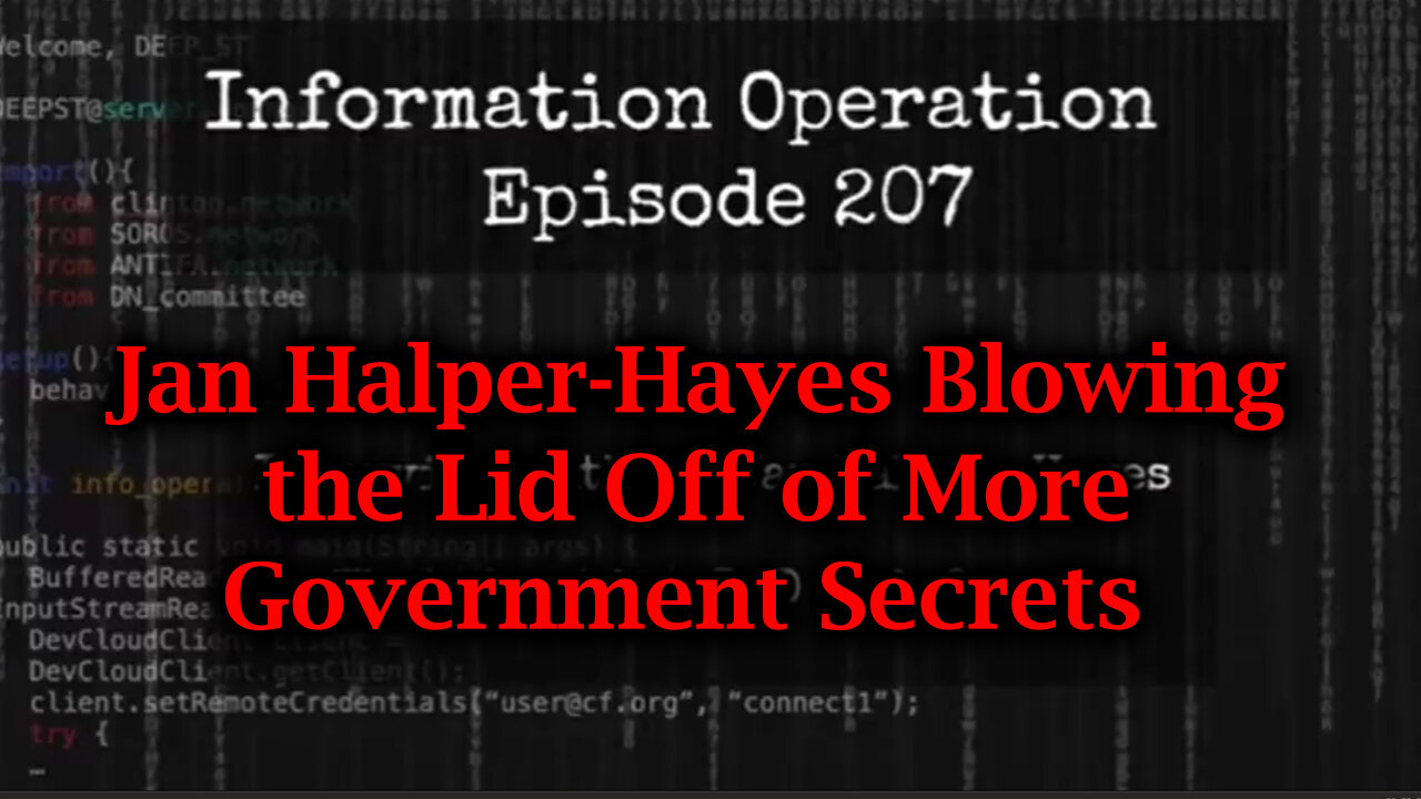 Dr Jan Halper-Hayes Blowing the Lid Off of More Government Secrets