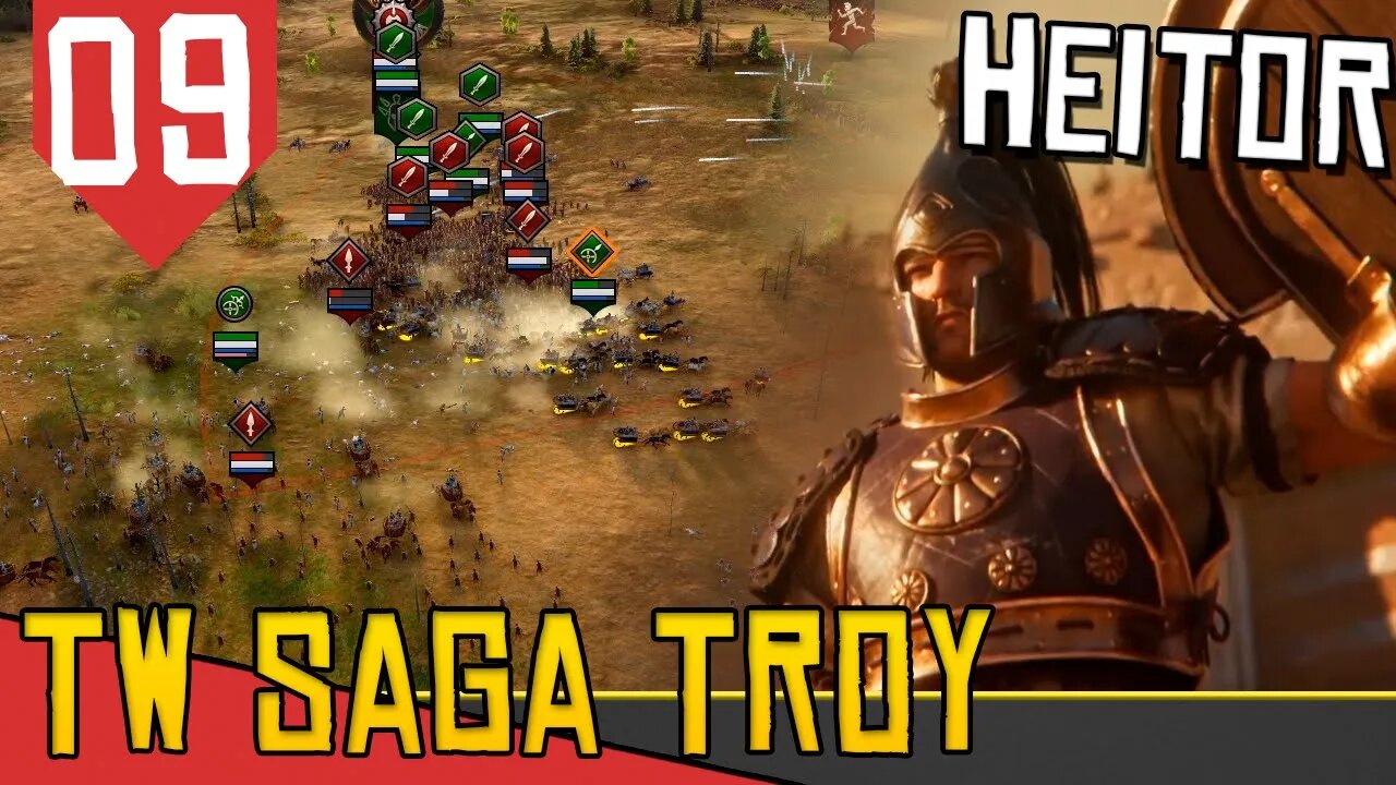 TRATORES DE GUERRA - Total War Saga Troy Heitor #09 [Série Gameplay Português PT-BR]