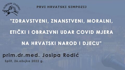 Izlaganje - prim. dr. med. Josipa Rodić