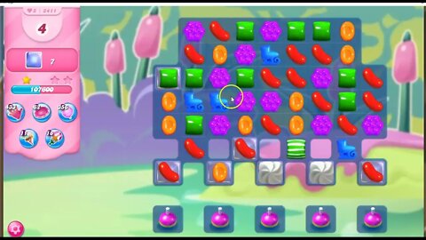 Candy Crush Level 2411 Talkthrough, 20 Moves 0 Boosters
