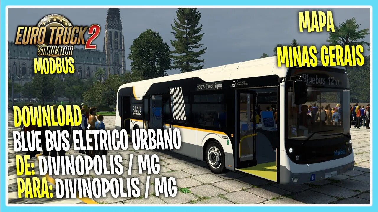 MODBUS BLUEBUS ELETRICO MAPA MINAS GERAIS EURO TRUCK SIMULATOR 2 1.40.4