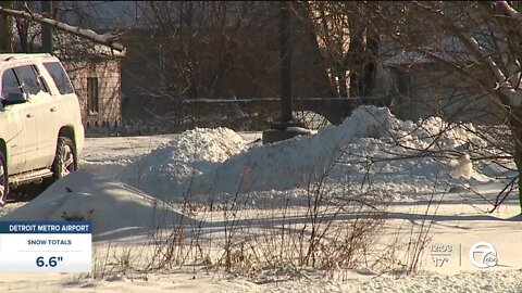 Detroit working to plow streets following Thursday's snowstorm