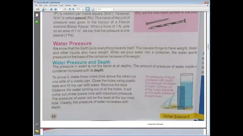 PHYSICS Class 8th Lecture#4 UNIT#7 The dam