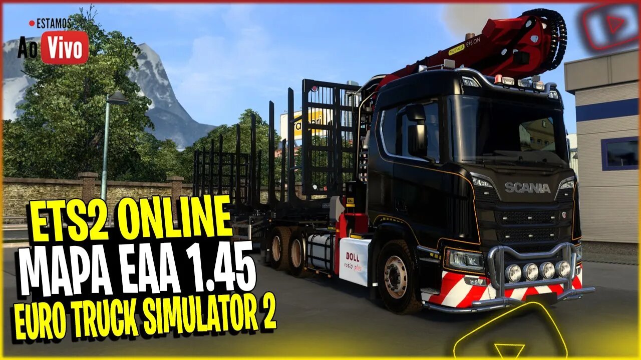 🔴🔴ETS2 1.45 MULTPLAYER MAPA EAA COM MODS SUCO DO PICAPAU EURO TRUCK SIMULATOR 2 1.45