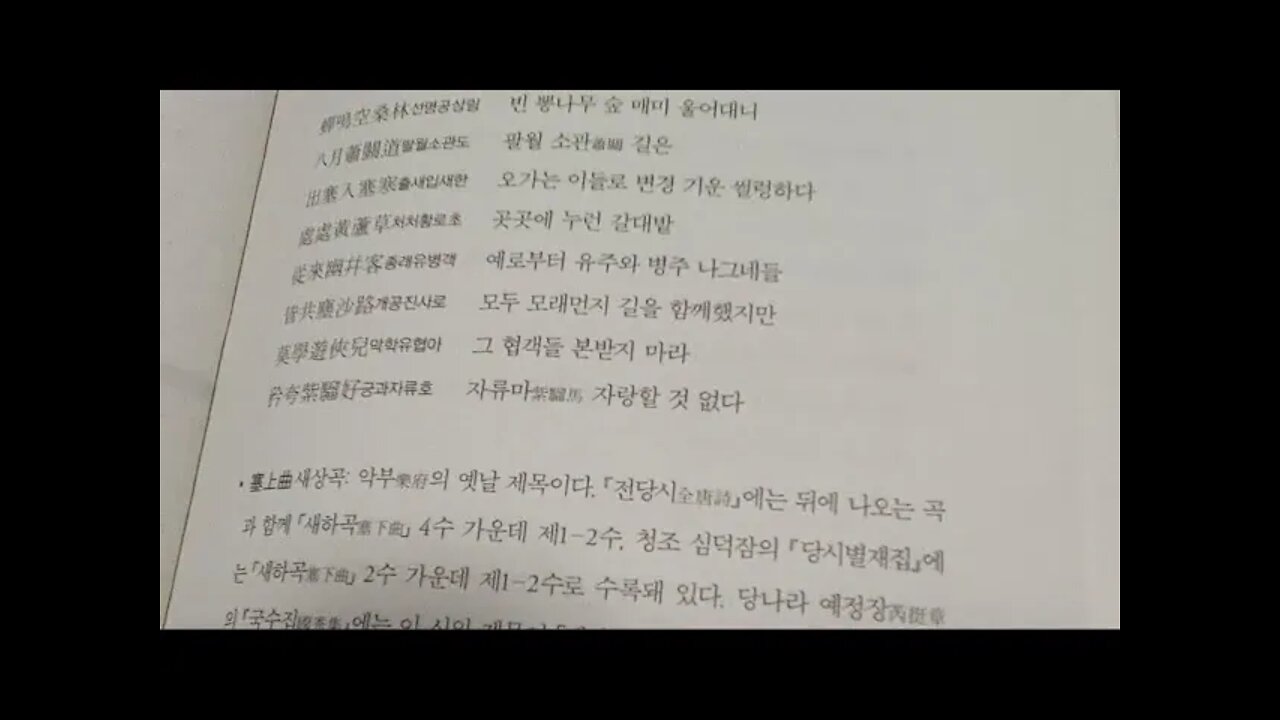 당시삼백수, 신동준, 왕창령, 새상곡, 새하곡, 변경, 임도, 장성, 이백, 관산월, 청해, 백등, 자야, 촉도난, 감우, 월하독작, 가인, 서시영, 맹호연, 왕창령, 구위,기무잠