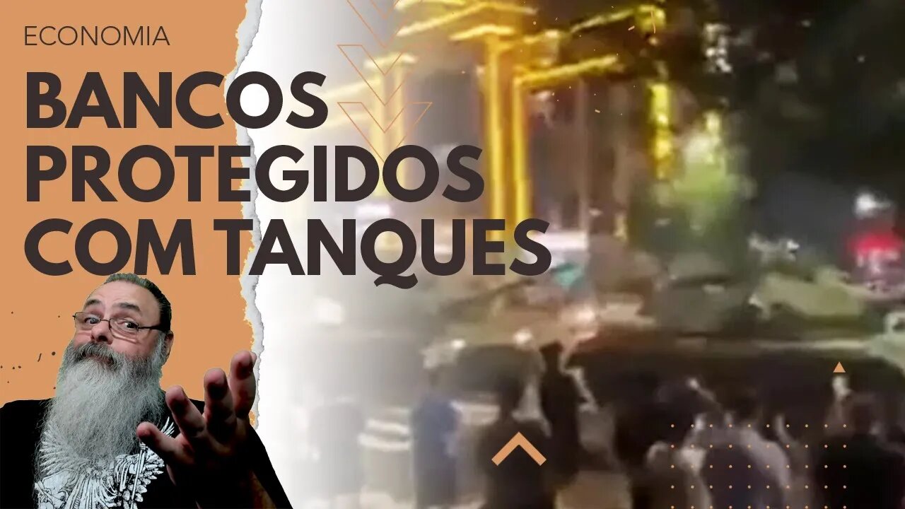 CHINA protege seus BANCOS com TANQUES em PROVÍNCIA, para IMPEDIR PROTESTOS