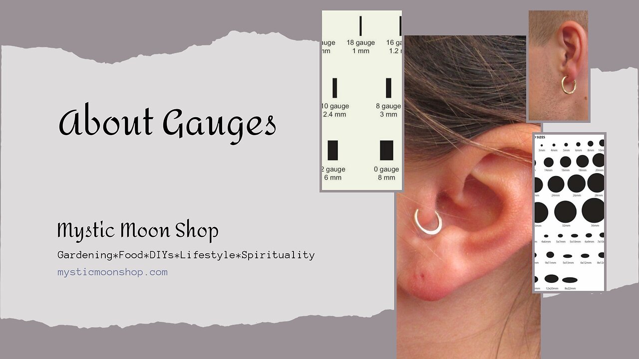 Gauges Explained For Nose Rings and Earrings Mystic Moon Shop