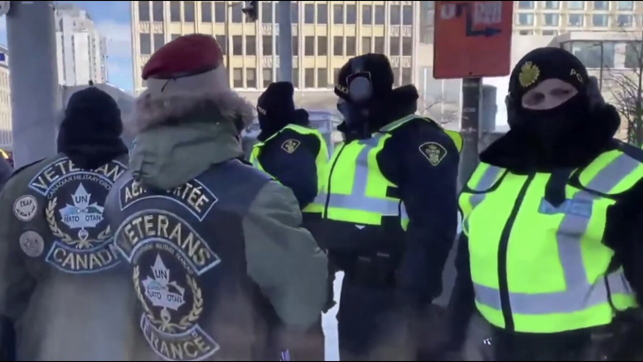 Canadian Police Arresting Protesters Ottawa Footage. Trudeau Arrests Freedom Protesters Feb 18 2022