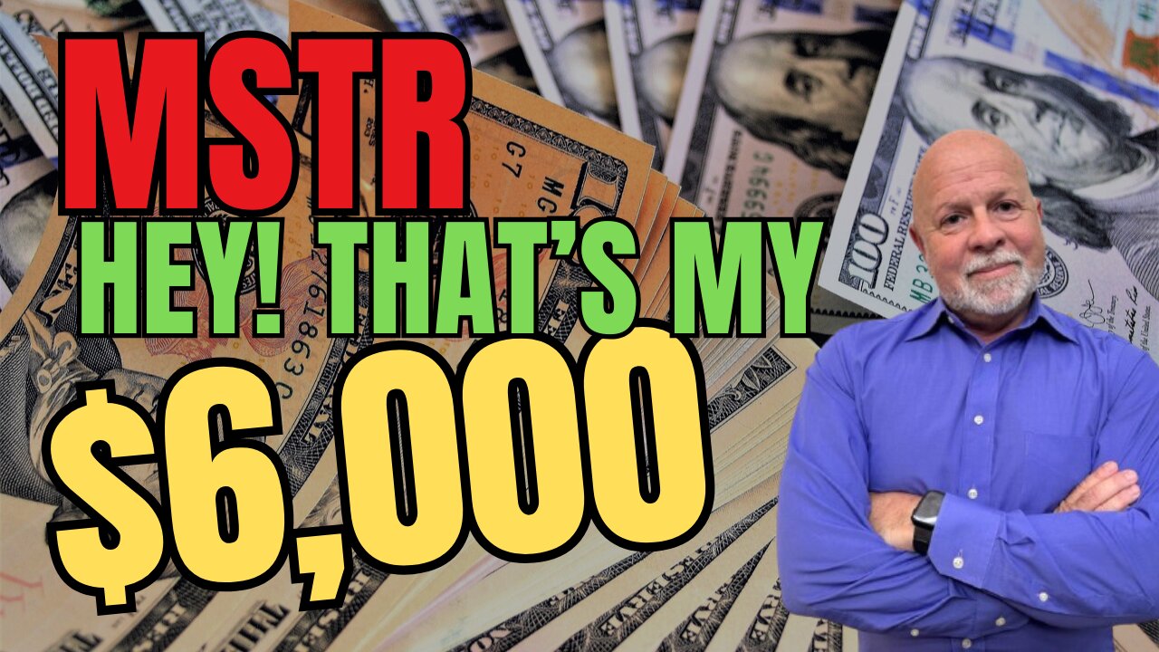 MicroStrategy (MSTR) is dropping a bit today and I am taking another $6K in income. See how