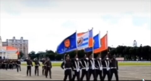 The four military flags do not salute the Taiwan enemy collaborator president