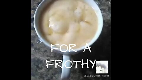 FROTHY ORANGE JULIUS | For Regularity | UNEED2CTHIS