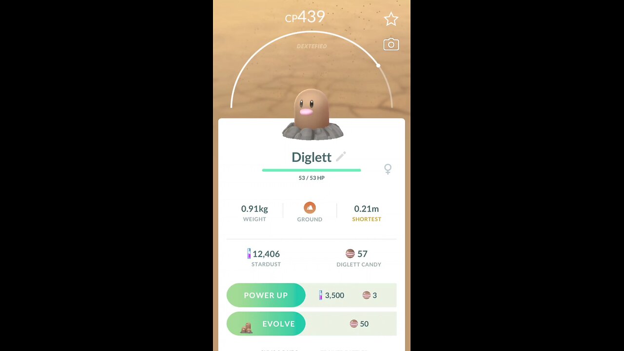 Diglett Evolves into Dugtrio in Pokemon GO #pokemon #pokemongo